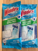 Windex Outdoor Refill Pad Streak Free Shine 2 Pack Discontinued 4 Total Pads - £29.81 GBP