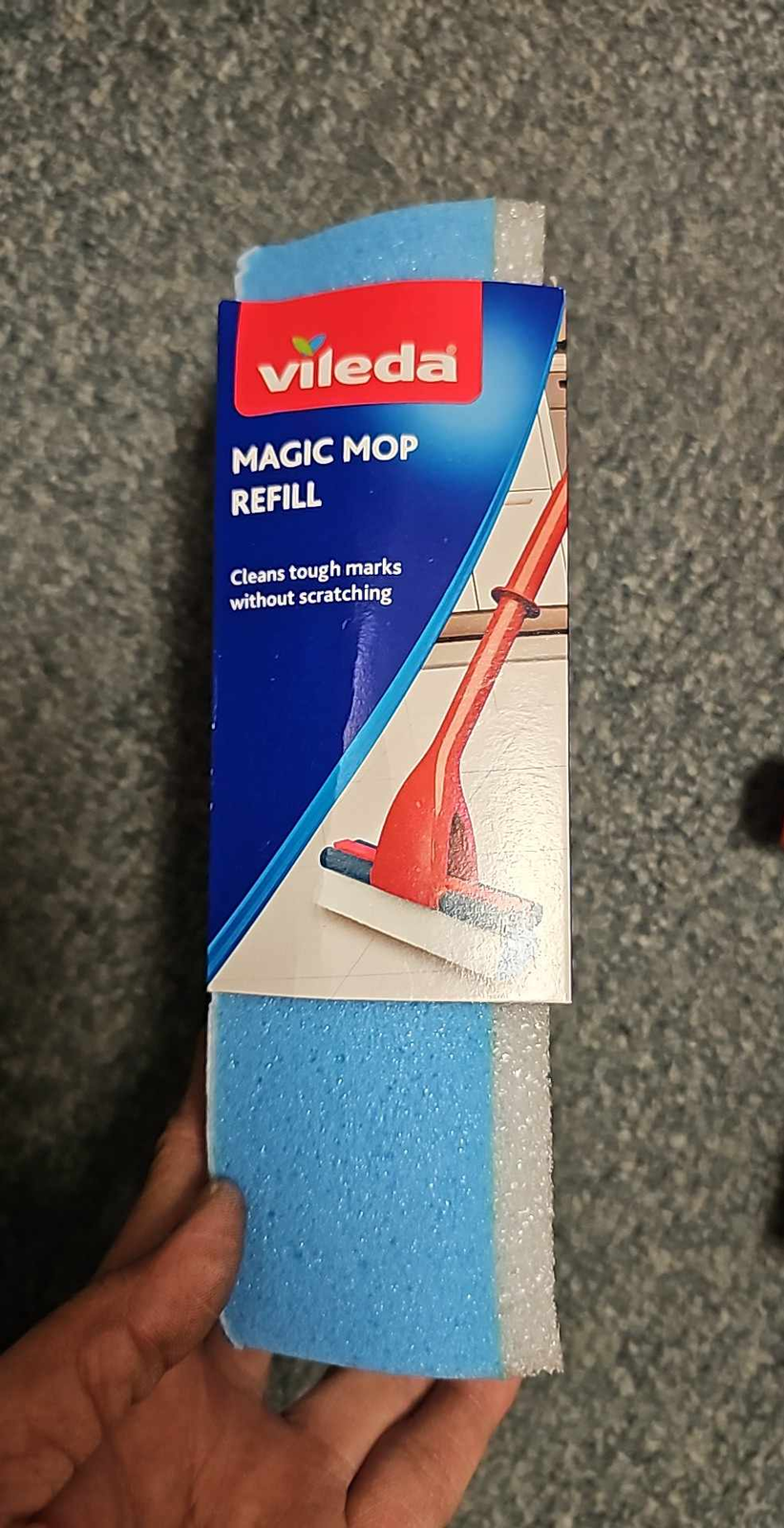Vileda Magic Mop Refill, Blue, Pack of 2 Item image 5