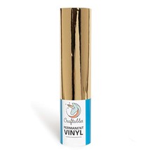 Chrome Gold Gloss Permanent Adhesive Craft Vinyl Roll 12&quot; X 10&#39; | Vinyl ... - £20.71 GBP