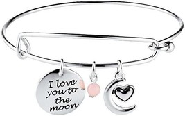 Vintage Avon Precious Charms Bracelet I Love You to the Moon - £5.25 GBP