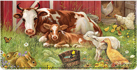 Barnyard Babies Leather Cover for  Duplicate Checks - $23.21