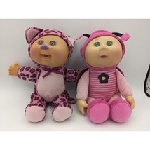 Cabbage Patch 2 Kids Doll Bundles Pink Dressed As Animal Leopard And But... - $11.73