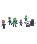 Super Mario Figurines Figures Lot Luigi Yoshi Black Bullet Bill Shy Guy ... - $35.31