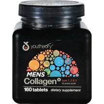 Youtheory, Collagen Mens Type 1 2 3, 160 Tablets - £15.39 GBP