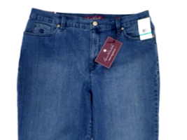 NEW Gloria Vanderbilt Amanda Womens Jeans 16 Short Slimming Stretchy Tap... - $20.79