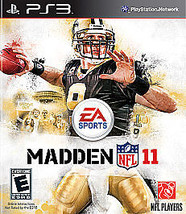 Game Cartridge Sony Playstation 3 Madden Nfl 11 W/MANUAL - £4.55 GBP