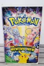 Pokemon The First Movie (VHS, 2000) White Clamshell Mewtwo vs. Mew Ninte... - £4.00 GBP