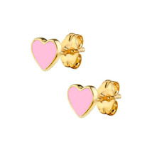 Pink Heart Baby Children Earrings - £31.13 GBP