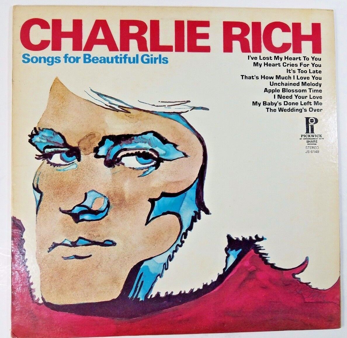 Primary image for -- Charlie Rich  "Songs For Beautiful Girls--JS-6149 US