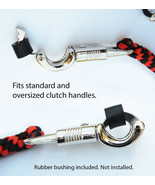 Paracord Motorcycle Biker Whip Get Back whip 1&quot; Ball &amp; Skulls 36&quot; BLACK ... - $29.99