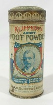 Antique Klippert&#39;s Army Foot Powder - Full - £99.63 GBP