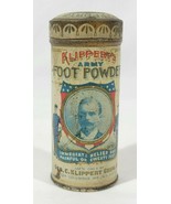 Antique Klippert&#39;s Army Foot Powder - Full - £99.63 GBP