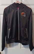 Vintage NFL For Her Cleveland Browns Jacket Coat Womens Lg VG Pre-owned Cond - £35.83 GBP