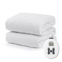Sunbeam Restful Quilted Water Resistant Heated Mattress Pad - Twin - £50.05 GBP