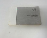 2007 Nissan Versa Owners Manual Handbook OEM I01B02013 - $17.32