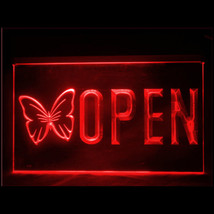 160117B OPEN Butterfly Beauty European Professional DesignTattoos LED Light Sign - £17.57 GBP