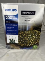 Philips 200ct Christmas Incandescent Heavy Duty Net String Lights Clear - £15.56 GBP
