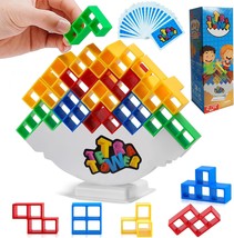 32 Pcs Tetra Tower Balance Stacking Game Board Game for 2 Players Family Games P - £23.96 GBP
