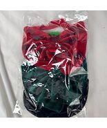 3 Pack Velvet Bow Headbands Red Green Black Turban Hair Accessories - $15.31