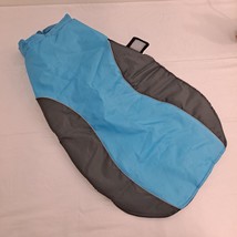 Dog Jacket Water Resistant back leg straps blue gray 5XL - $15.84