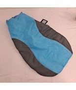 Dog Jacket Water Resistant back leg straps blue gray 5XL - £12.51 GBP