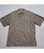 Moda Campia Moda Shirt Mens XL Short Sleeve brown black Lightweight - $21.87