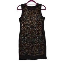 DEX Embellished Black Dress Small S NEW LBD Sheath Dress - £23.39 GBP