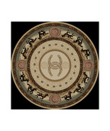 Mayberry Rug 7 ft. 10 in. x 7 ft. 10 in. Round American Destination Chey... - $295.09