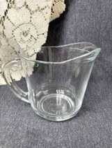 Anchor Hocking 2 Cup Clear Glass Serving Bowl / Cup w/Handle And Pour Spout - £3.91 GBP