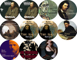 Fyodor Dostoyevsky Lot Of 9 (11 Discs) MP3 (Check Player) Cd Audiobooks Classics - $30.59