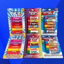 Six 6-packs Candy + Cereal Flavored LIP BALMS Sealed 36 TOTAL PEZ Tootsie Roll + - £31.35 GBP