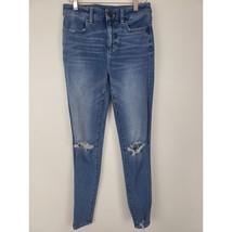 American Eagle Jeans 2 Womens The Dream Jean High Rise Jegging Distressed Skinny - £16.63 GBP