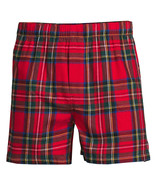 ️Lands End Mens XL Royal Stewart Red Scotch Plaid Cotton Flannel Boxer S... - $19.80