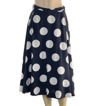 Anthropologie HD in PARIS Women’s Skirt Black &amp; White Polka Dot Pockets ... - $26.99