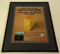 1984 USFL / Swiss Cheese Framed 11x14 ORIGINAL Vintage Advertisement - £31.37 GBP