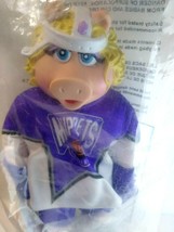 Miss Piggy Muppets NFL Hockey Plush Toy Doll McDonalds Sealed 1995 Vinta... - $18.64