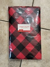 Plaid disposable holiday table cloth, 52x70in - $17.00