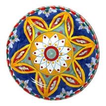 Deruta Sberna Italian Pottery Dipinto A Mano 10&quot; Round Plate  Art Pottery VTG - £33.62 GBP