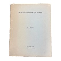 Observational Astronomy For Beginners by J. R. Bruman 1964 Amateurs Astr... - $36.47