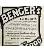 1906 Benger&#39;s Food For the Aged Advertisement Ephemera 4.75 x 4.5&quot; - $368.75 MXN