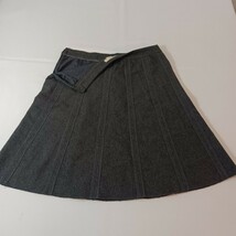 Merona Women's Gray Wool Blend Size Zip A-Line Pull-On Skirt Size 6 Waist 30" image 10