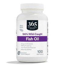 365 by Whole Foods Market, Oil Fish 1000 Mg, 100 Softgels 08/2026 - $12.86