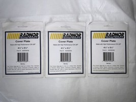 RADNOR COVER PLATE 4 1/2&quot; x 5 1/4&quot; PART # 64005036 LOT OF 3 NEW - £7.89 GBP