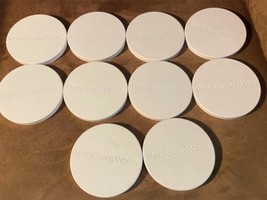 Bath &amp; Body Works 3-Wick Candle Metal Lids Only White Lot of 25 New Craf... - £18.47 GBP