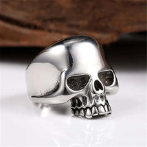 Punk Biker Stainless Steel Skull Ring for Men - £45.99 GBP