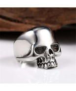 Punk Biker Stainless Steel Skull Ring for Men - $79.53 CAD