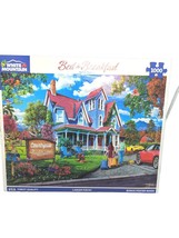 White Mountain 1000 Pieces Jigsaw Puzzle Bed &amp; Breakfast Large Pieces USA Moreno - £15.89 GBP