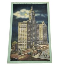 Illinois IL Chicago Wrigley Building Moonlight Postcard Old Vintage Card 1 Cent - £2.00 GBP