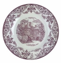 Wedgwood Fairleigh Dickinson College Castle Building Plate Red Transferw... - £29.30 GBP