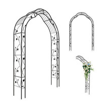 Garden Arch Arbor Trellis for Climbing Plants Roses Vines-Black - Color:... - $2,970.09 MXN